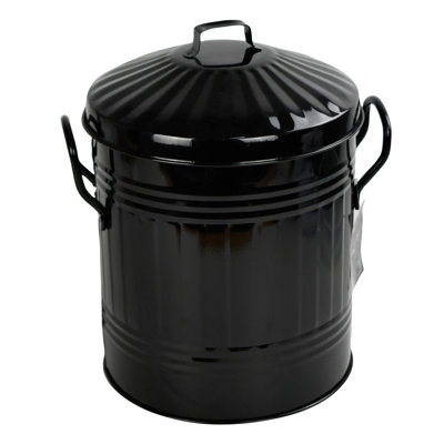 Steel Kitchen Rubbish Bin - 12.98 L