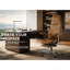 Chaise de bureau rotative réglable avec repose-pieds