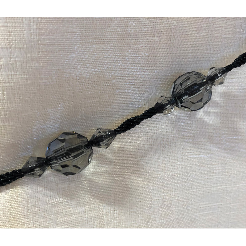 Trisler 1.5cm Curtain Holdback/Tieback, Black