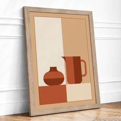 Ceramic Vessels Mid-Century - Framed Print