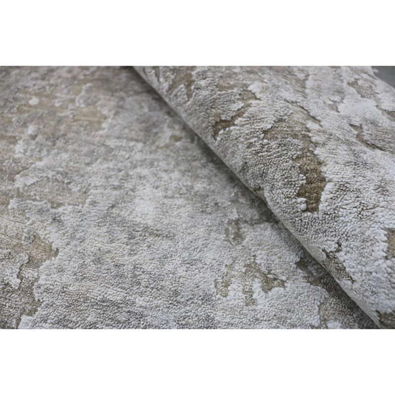 Performance Viscose Abstract Indoor Rug, Rectangle 5' x 8'