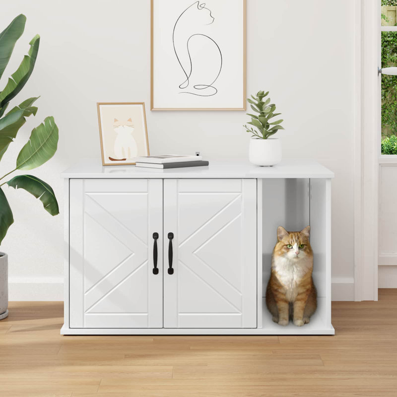 50.5cm H Cat Tree, Gloss White