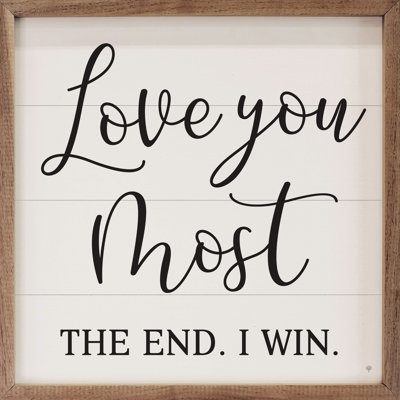 Love You Most Square - blanc