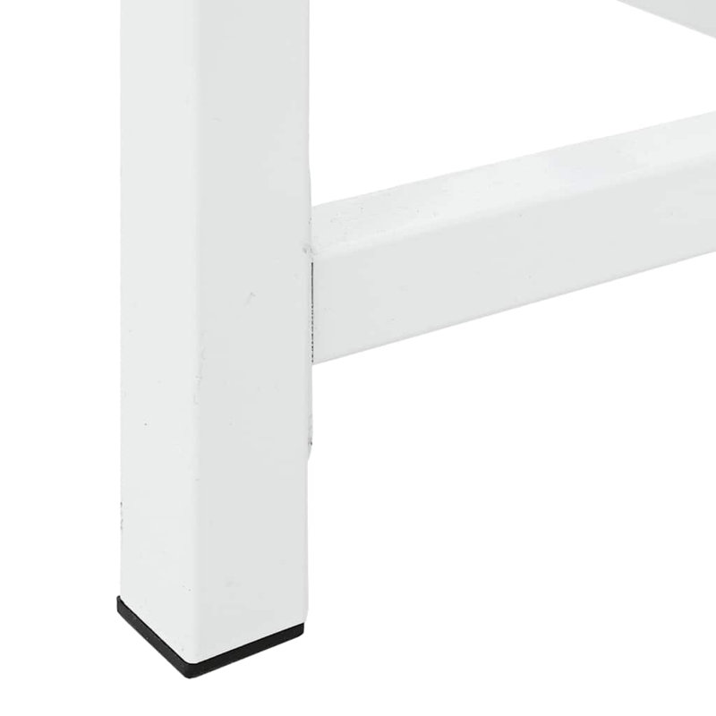 Lavabo piédestal avec tablette coulissante blanc