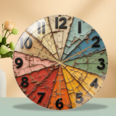 Horloge murale rétro rétro 12 pi