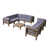 Structure grise / coussin gris foncé est en rupture de stock
