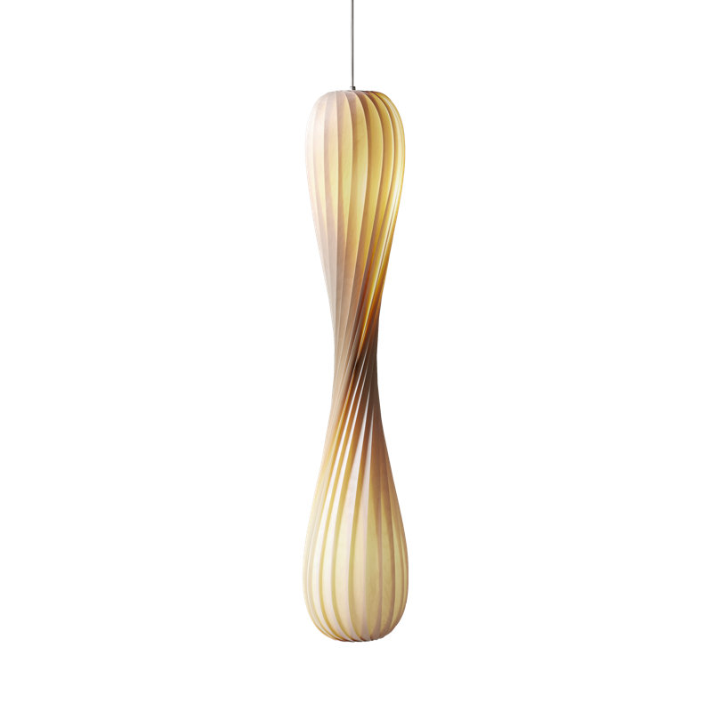 Burnsville Pendant, Natural, 57.09" H x 9.84" W x 9.84" D