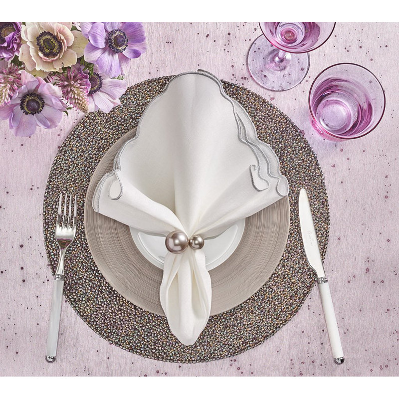 Pearl Napkin Ring, Silver