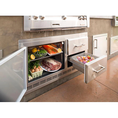 Alfresco 7.25 Cubic Feet Built-In Mini Fridge
