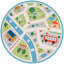 Tapis en velours doré multicolore-1405236456