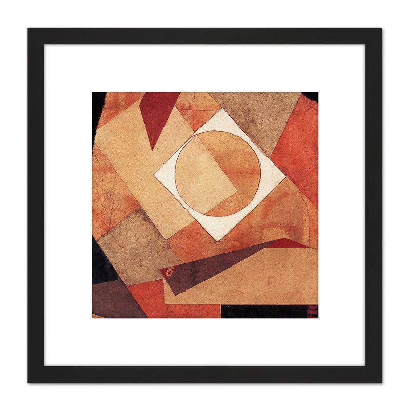 Schwitters Dada Construction Of Space Abstract by Kurt Schwitters - Single Picture Frame Painting