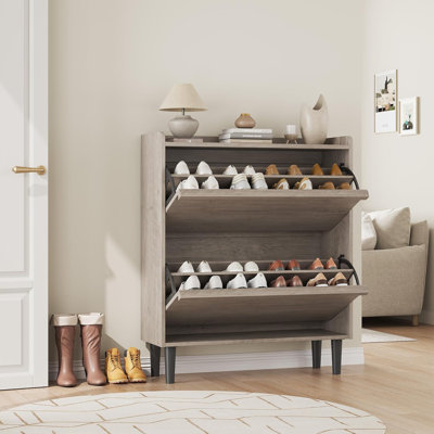 16 Pair Shoe Storage Cabinet