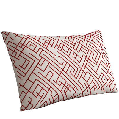 Geometric Maze Line Pillow