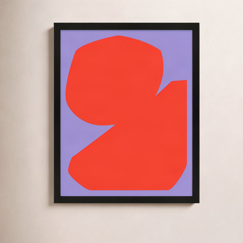 Akita Module Minimalisme 3 par Michael Kempen - Art mural encadré, Cadre noir, H 20 po x l 16 po x P 1,25 po