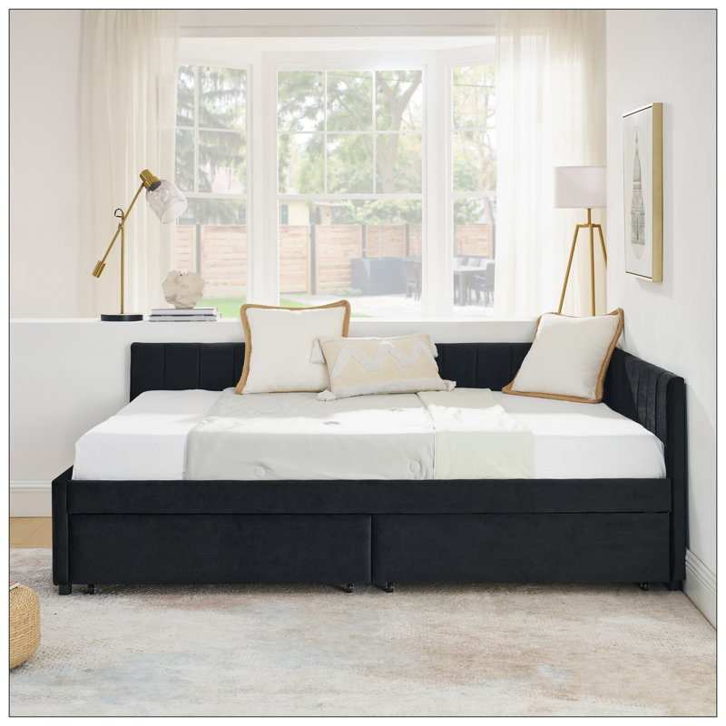 Lit pour chambre à coucher, Noir