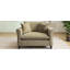 Fauteuil surdimensionné de 46,3 po, tissu chenille, fauteuil confortable et demi-canapé simple