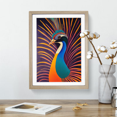 Bold Peacock Art No.7 - Wall Art
