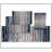 Bathroom Rugs Set of 4, Ultra Soft Microfiber Mats, Absorbent & Quick Drying, Non-Slip Rubber Backing, Machine Washable Bathroom Mats for Tub, Shower, Sink, Toilet – 21x54, 24x40, 17x24, 20x32 Navy-470430431