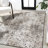 Angilina High-Low Shabby Damask Cream/Beige/Dark Gray Indoor/Outdoor Rug-250030731