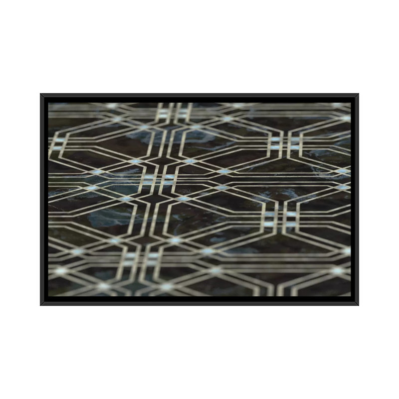 « edge », impression sur toile, H 18 po x l 26 po x P 1,5 po, Toile avec cadre noir, Pas de tapis
