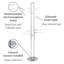 Palermo 4 Freestanding Towel Stand