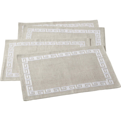 Badley Polyester Geometric Rectangle Placemat