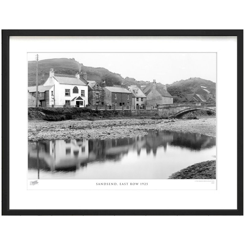 Sandsend, East Row 1925 by Francis Frith - Single Picture Frame Print, 28cm H x 36cm W x 2.3cm D