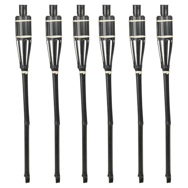 65cm Bamboo Tiki Torch, Set of 6
