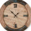 Deionta Wood Analog Wall Clock