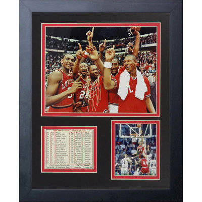 1986 Louisville Cardinals Champions Framed Memorabilia