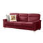 82 pouces 3 pouces bourgogne avec accoudoirs roulés, sièges confortables, design spacieux de 82 po, rivets classiques, molleton doux pour un usage familial