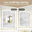 Miroir doré 24 x 32 po avec deux barres à DEL, éclairage arrière à l'avant, trois modes de couleur, contrôle de la luminosité vacillante, brumisation, style de montage horizontal ou vertical, commande d'énergie, rappel intelligent-60019898