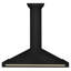 Hotte de cuisine murale en acier inoxydable avec poignée ZLINE 48 po ZLINE-103498492