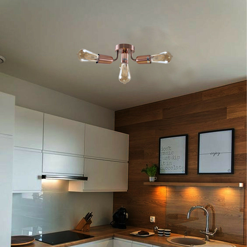 Neravetla Flush Mount, Satin Nickel, No