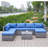 Patio Sofa With Cushions
