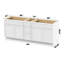 84 Base de meuble-lavabo double 84 seulement-99027844