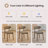 5‑Piece Dining Set with Built‑In Storage Extendable Table and 4 Chairs-131232166-131232167