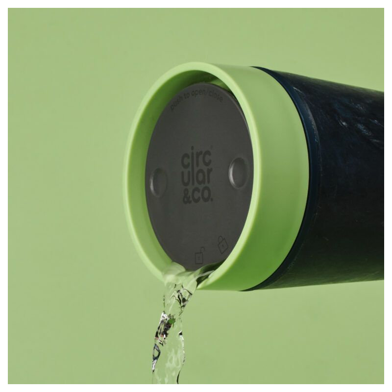 Circular&Co Circular&Co Coffee Cup Made From Fabric Waste Recycled Fabric Waste & Recycled Polypropylene Travel Mug, 12oz