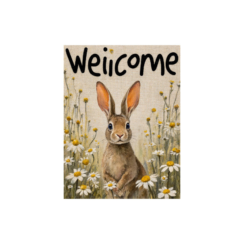 Drapeau de lapin, 35 x 24, pour décoration intérieure