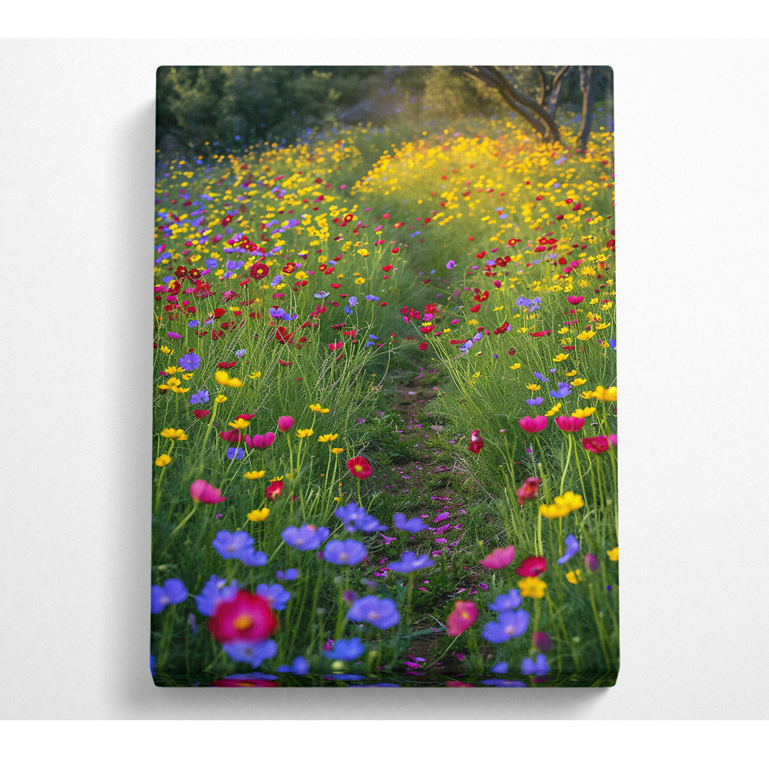 Wildflower Pathway - Kunstdrucke auf Leinwand - Wrapped Canvas