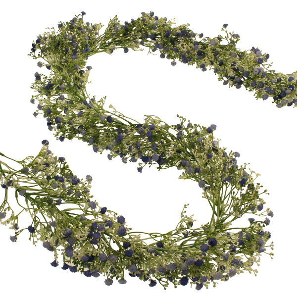 20cm Faux Mixed Assortment Garland, Blue
