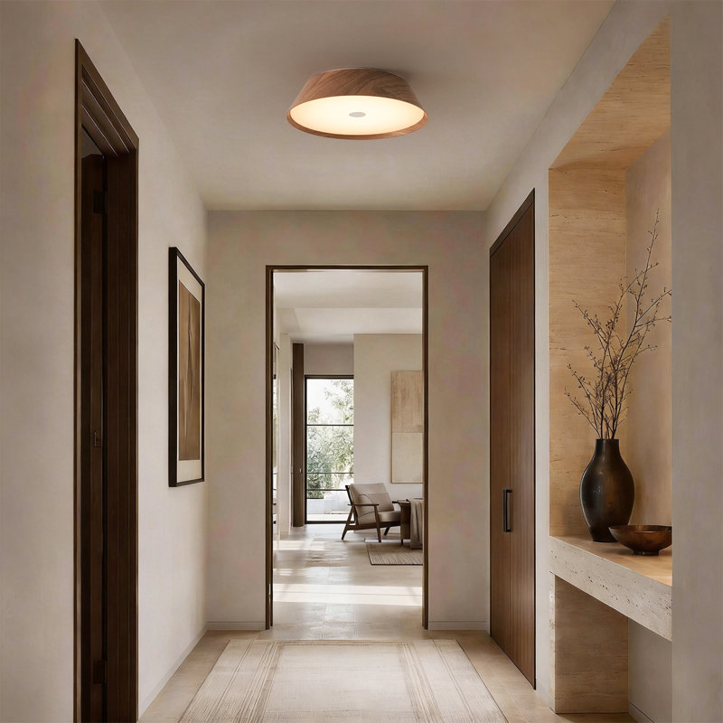 Flush Mount, Walnut
