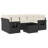 Vidaxl Patio Sofa Set Black, Cream White