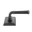 Bravura 840-1 St. Charles Dummy Lever on  Traditional Rectangular Rose in Matte Black