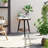 Round Side Table With 2-Tier Storage, Wooden End Table For Living Room With Metal Frame, Compact And Stylish Design