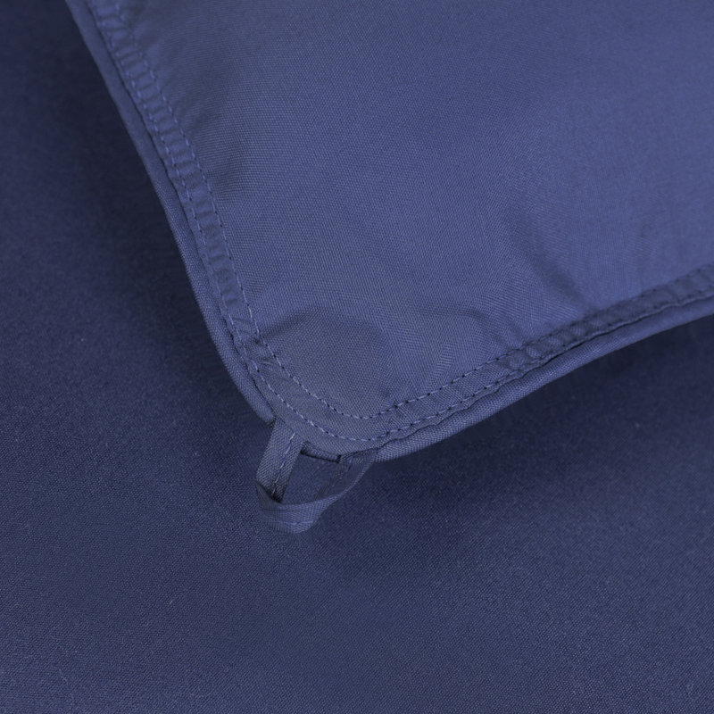 Insert de couette en duvet synthétique réversible Blue Nile Mills, Édredon simple, Bleu marine / Bleu clair
