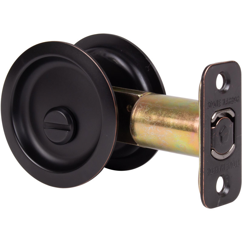Verrou rond pour porte de poche, Bronze Vintage