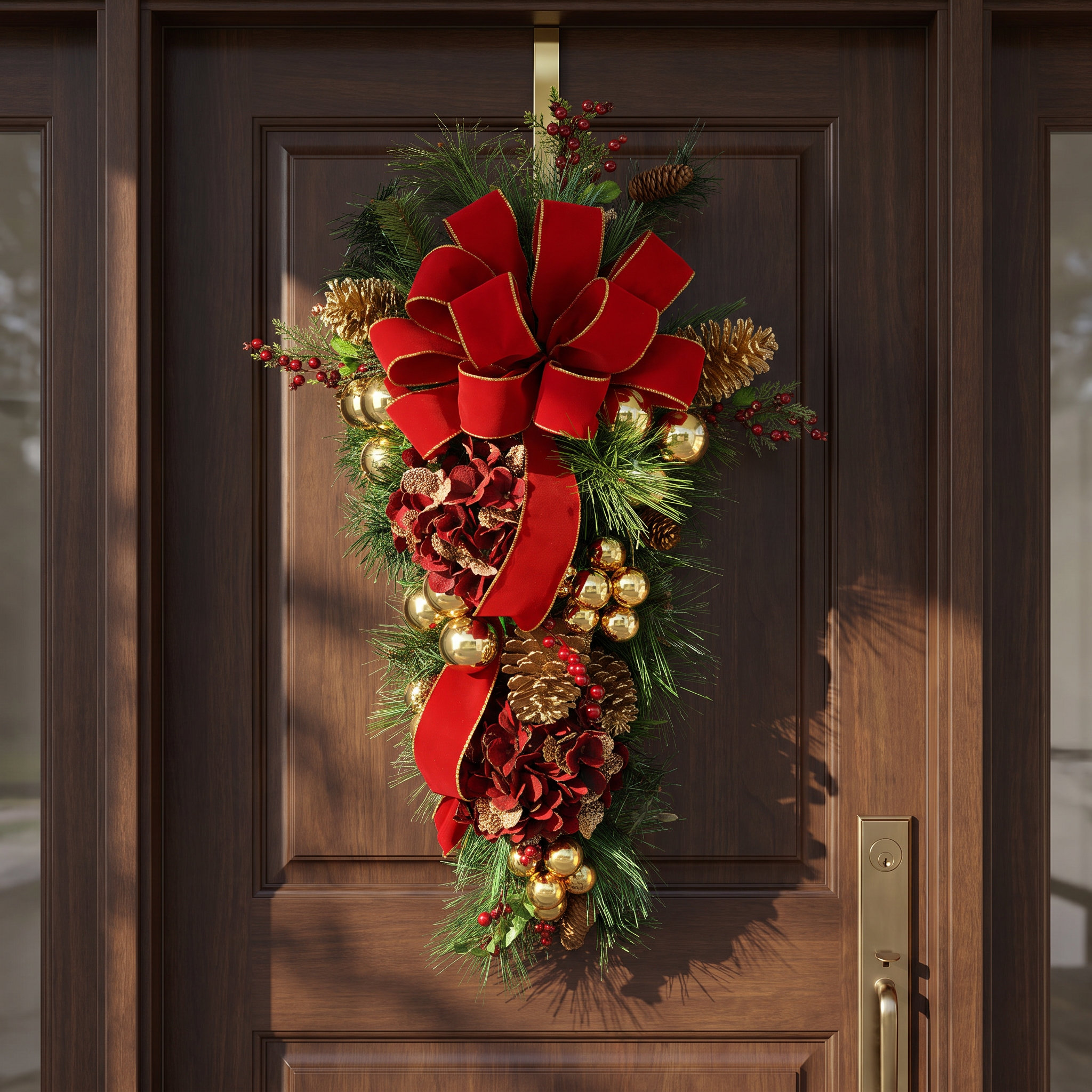 Creative Displays, Inc. Berries and Pinecones Swag | Wayfair