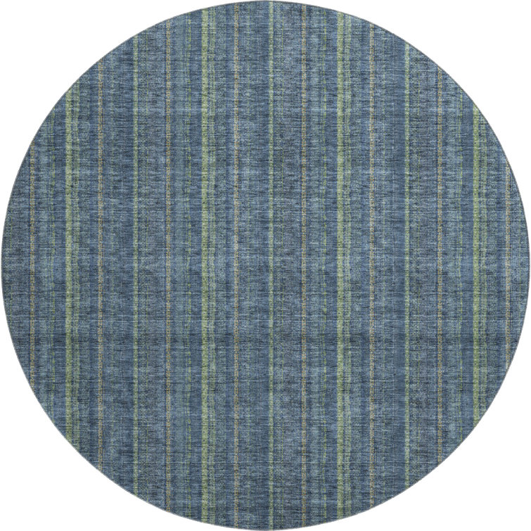 Premium Machine Washable Prisco Blue Rug
