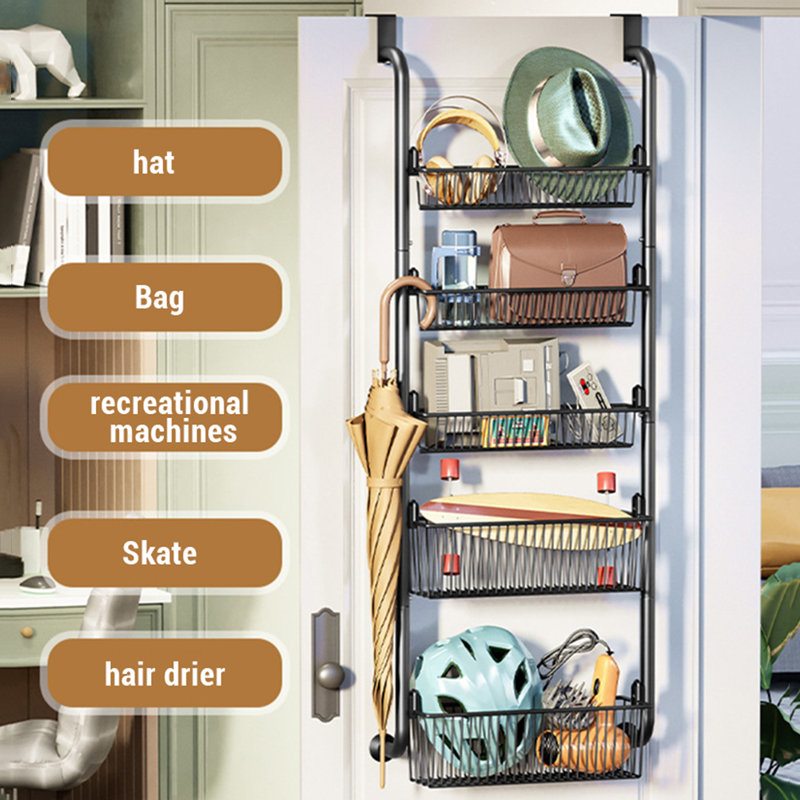 Metal Overdoor Organiser, 140cm H x 44cm W x 16cm D